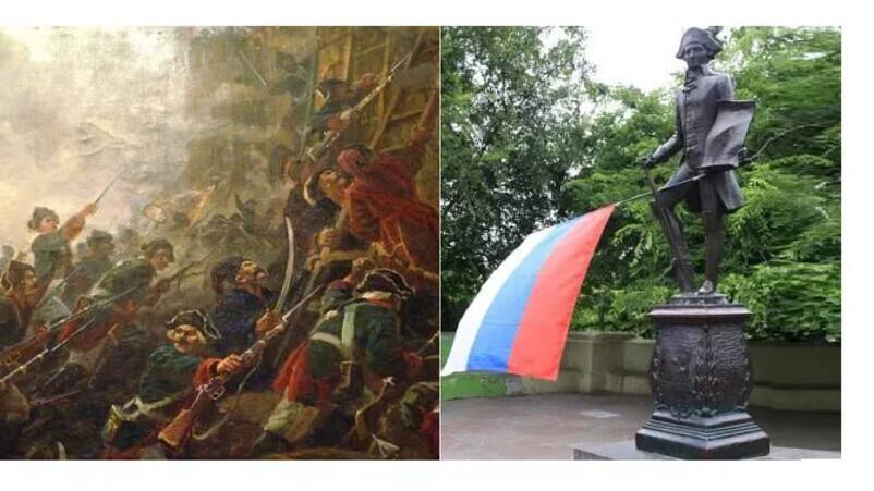 Испанец на русской военной службе де Рибас взял турецкий Гаджибей