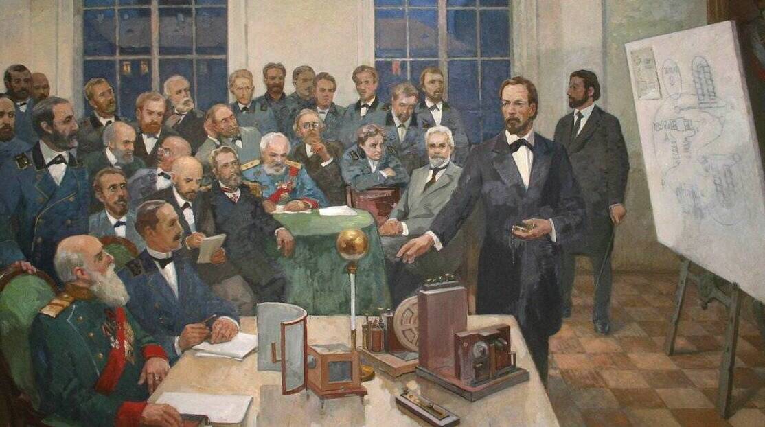 Попов продемонстрировал созданную им первую в мире радиосистему