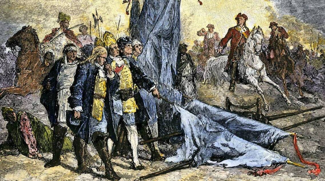 После поражения под Полтавой остатки шведской армии сдались Меншикову у Переволочны