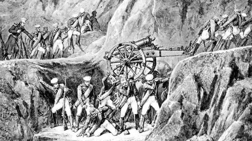 20-тысячная армия персов напала на 493 русских егерей