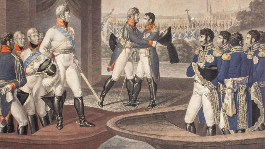 Встреча Александра I и Наполеона на реке Неман