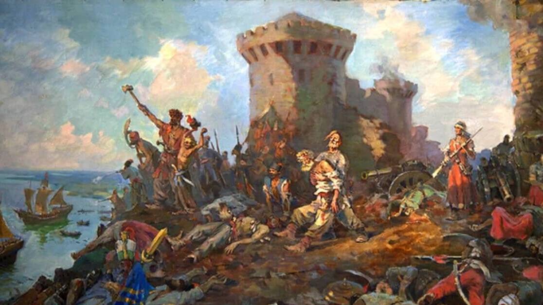 Донские казаки взяли турецкую крепость Азов
