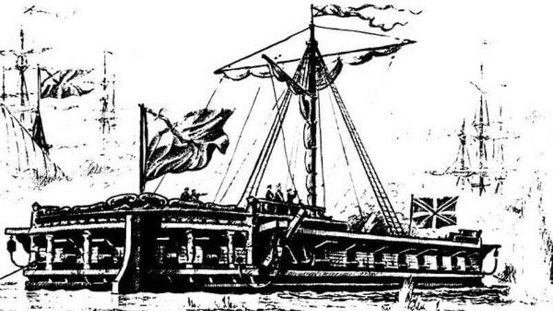 Сошел на воду первый военный корабль, построенный в Санкт-Петербурге