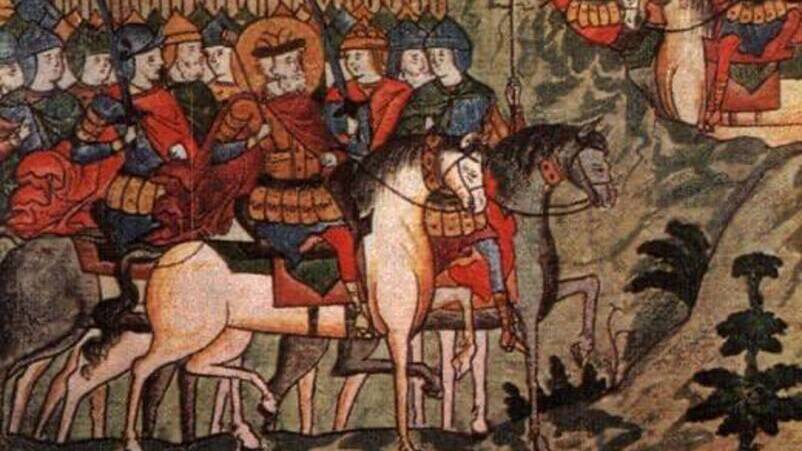 Войско Дмитрия Донского разбило у Любутска литовский сторожевой полк Ольгерда