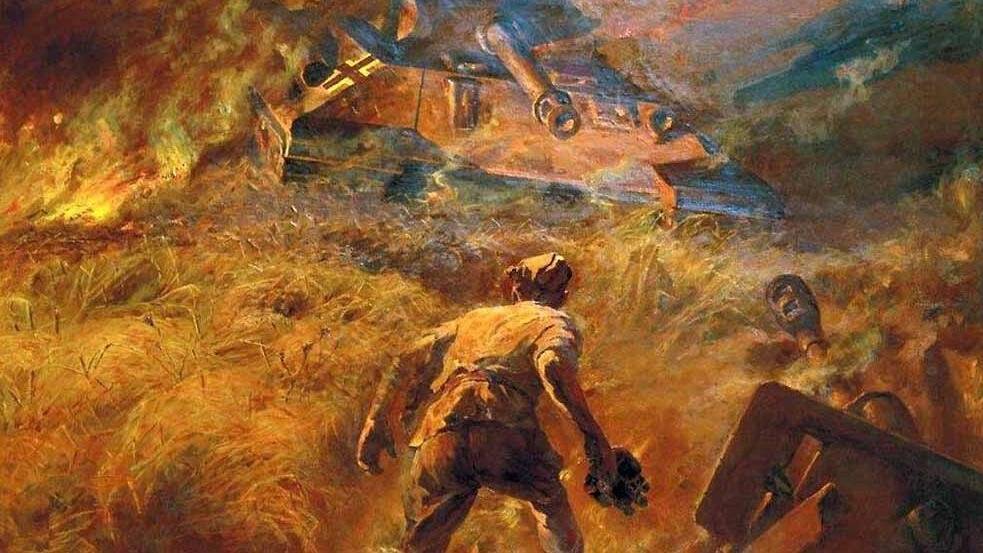 Бросились со связками гранат под немецкие танки командир роты Степанов