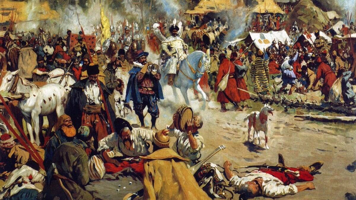 Лжедмитрий II подошел к Москве и встал лагерем в селе Тушино, что дало ему прозвище «Тушинский вор»