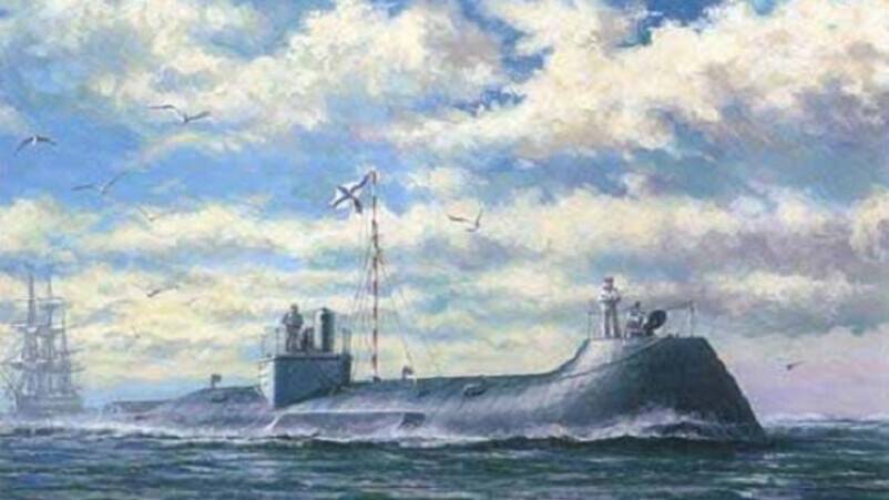 В России спущена на воду первая подводная лодка с механическим двигателем