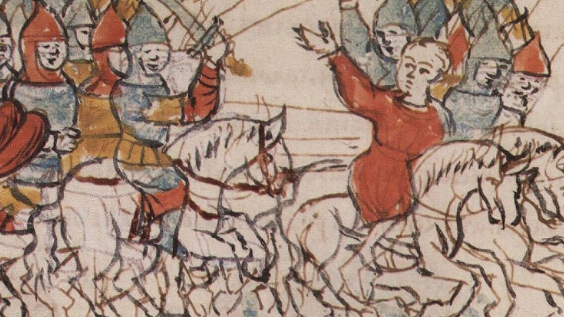 Святополк и Владимир Мономах на р.Трубеж разбили половецкую орду хана Тугоркана