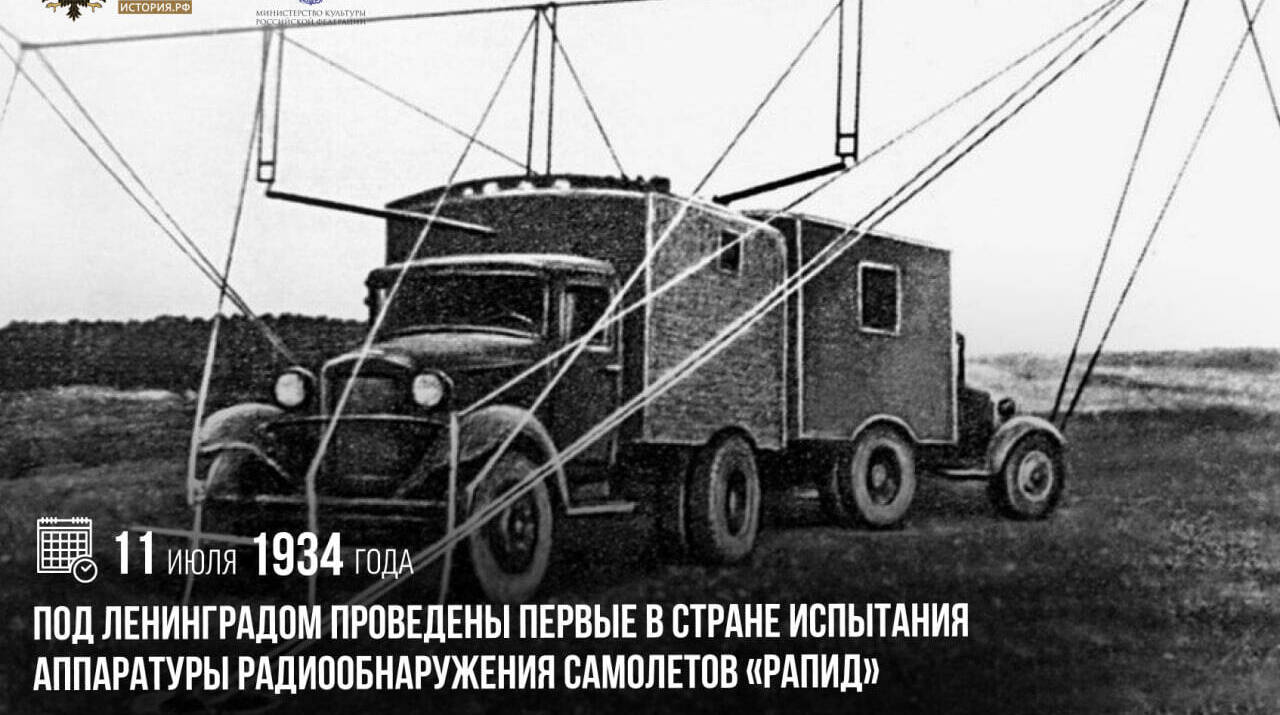 Под Ленинградом были проведены первые в стране испытания аппаратуры радиообнаружения самолетов «Рапид»