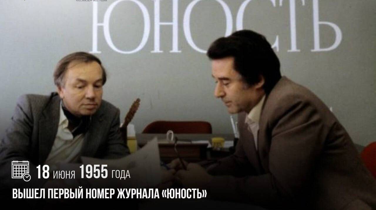 Вышел первый номер журнала «Юность»