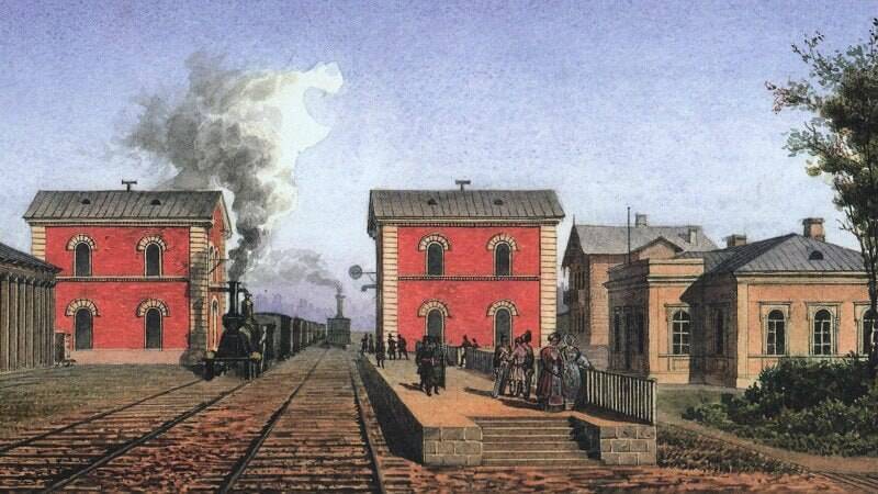 Начато строительство железной дороги между Петербургом и Москвой