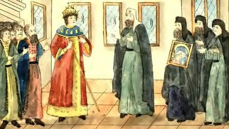 Отец царя Михаила Романова вернулся в Москву из польского плена