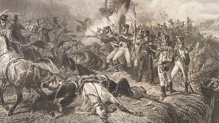 У Островно арьергард Коновницына трижды опрокидывал конницу Мюрата