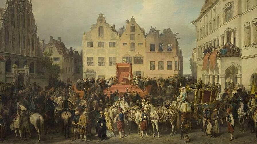 Присяга Риги на подданство России после взятия ее Шереметевым