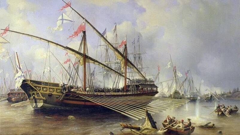 Две блистательные победы русского флота Петра I над шведами