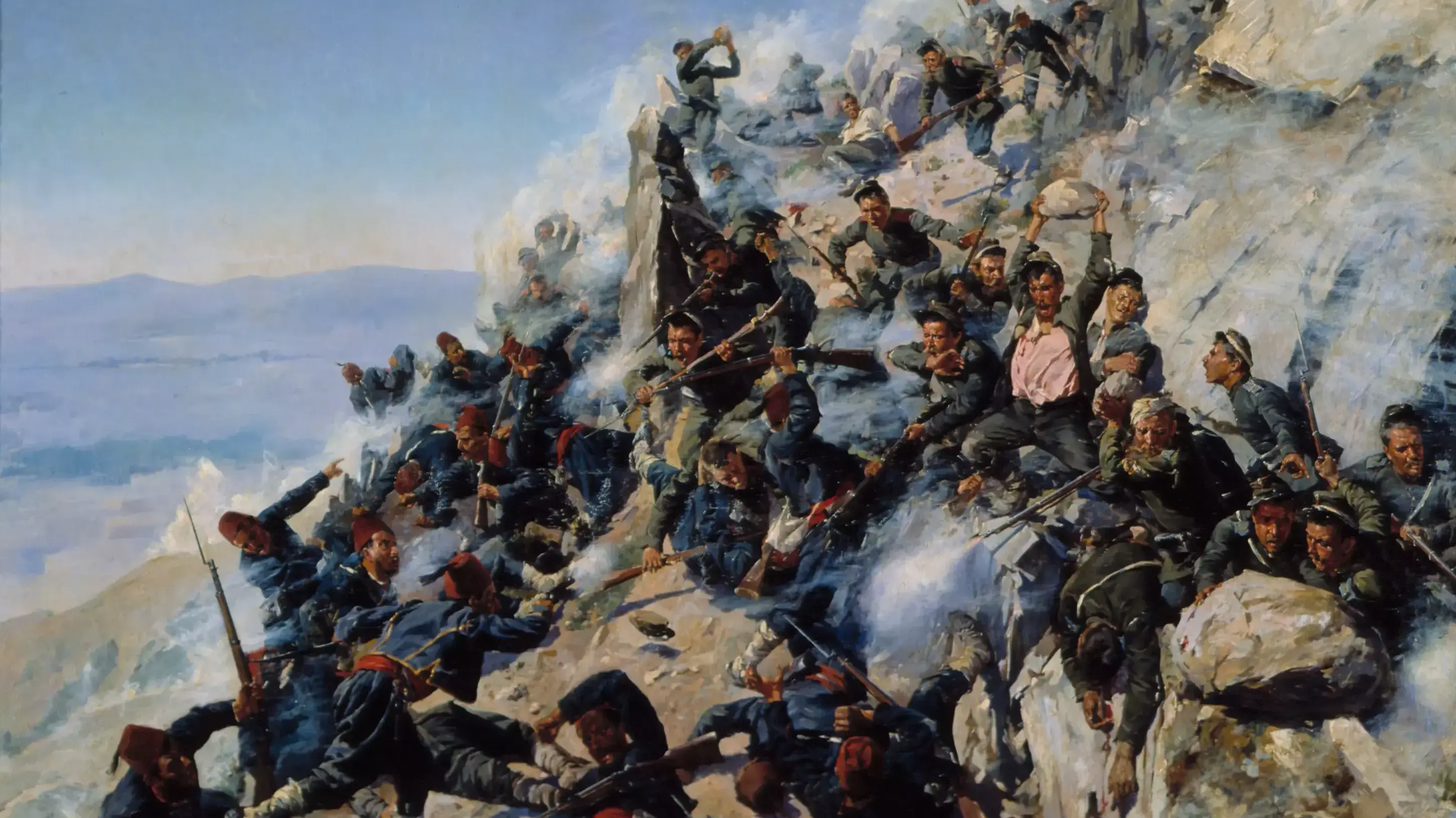 Героическая оборона Шипкинского перевала русскими войсками и болгарскими ополченцами