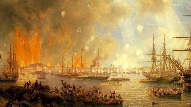 Победой русской крепости Свеаборг на Балтике завершилось 2-дневное артиллерийское сражение с английским флотом