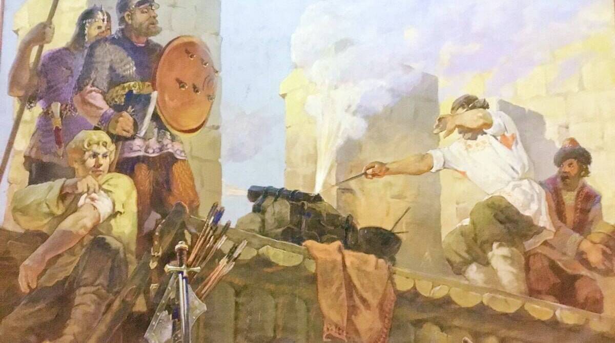 При обороне Москвы от Тохтамыша впервые в России применена артиллерия