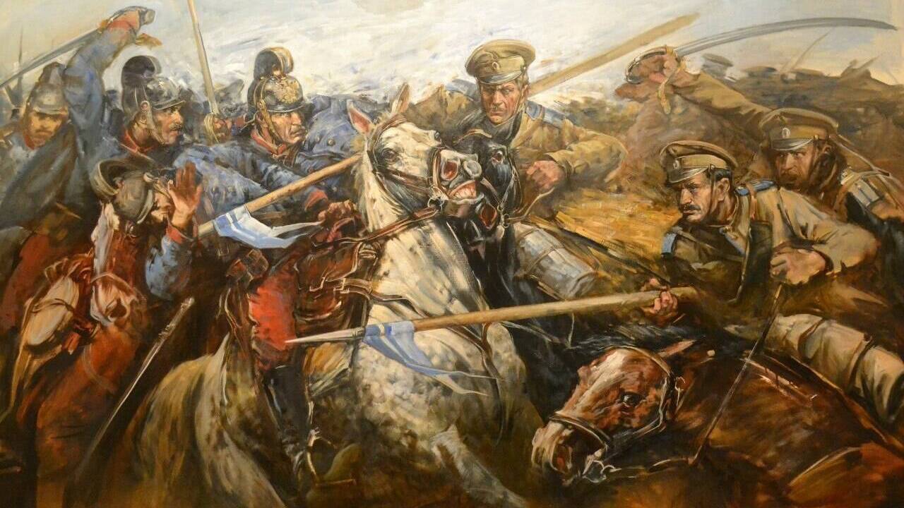 У Ярославиц русская 10-я кавалерийская дивизия разгромила австрийскую 4-ю кавалерийскую дивизию