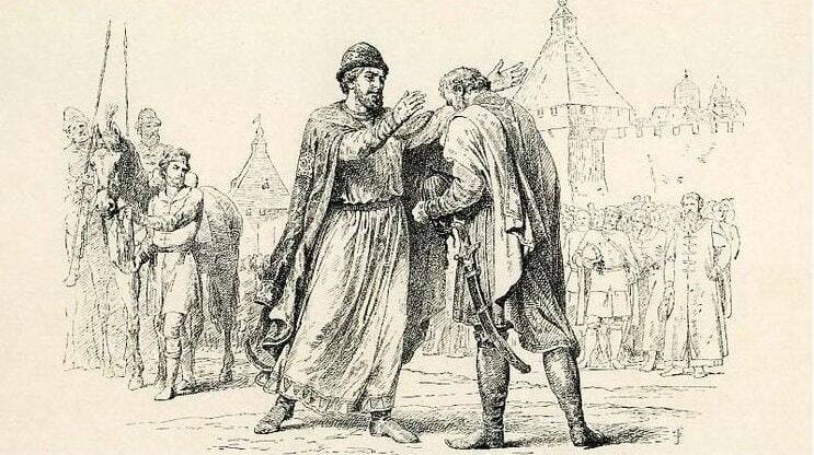 Москва чествовала вернувшегося из Орды князя Василия Дмитриевича, сына Дмитрия Донского