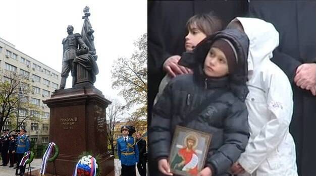 Открыт памятник Николаю II на центральной площади Белграда