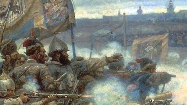 Казаки Ермака в бою на Чувашевом мысу одержали победу над 15-тысячным войском хана Кучума