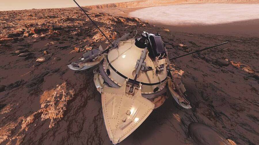 Первая в истории человечества мягкая посадка на Марсе