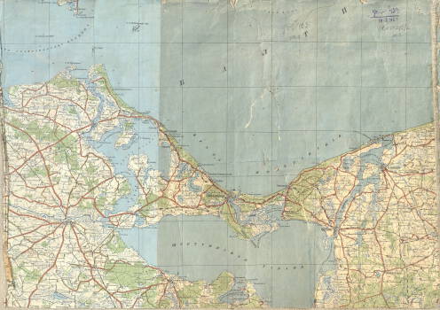 Карта-план Берлинской стратегической наступательной операции