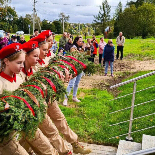 Стела "Населённый пункт воинской доблести" открыта в подмосковной деревне Мокрое