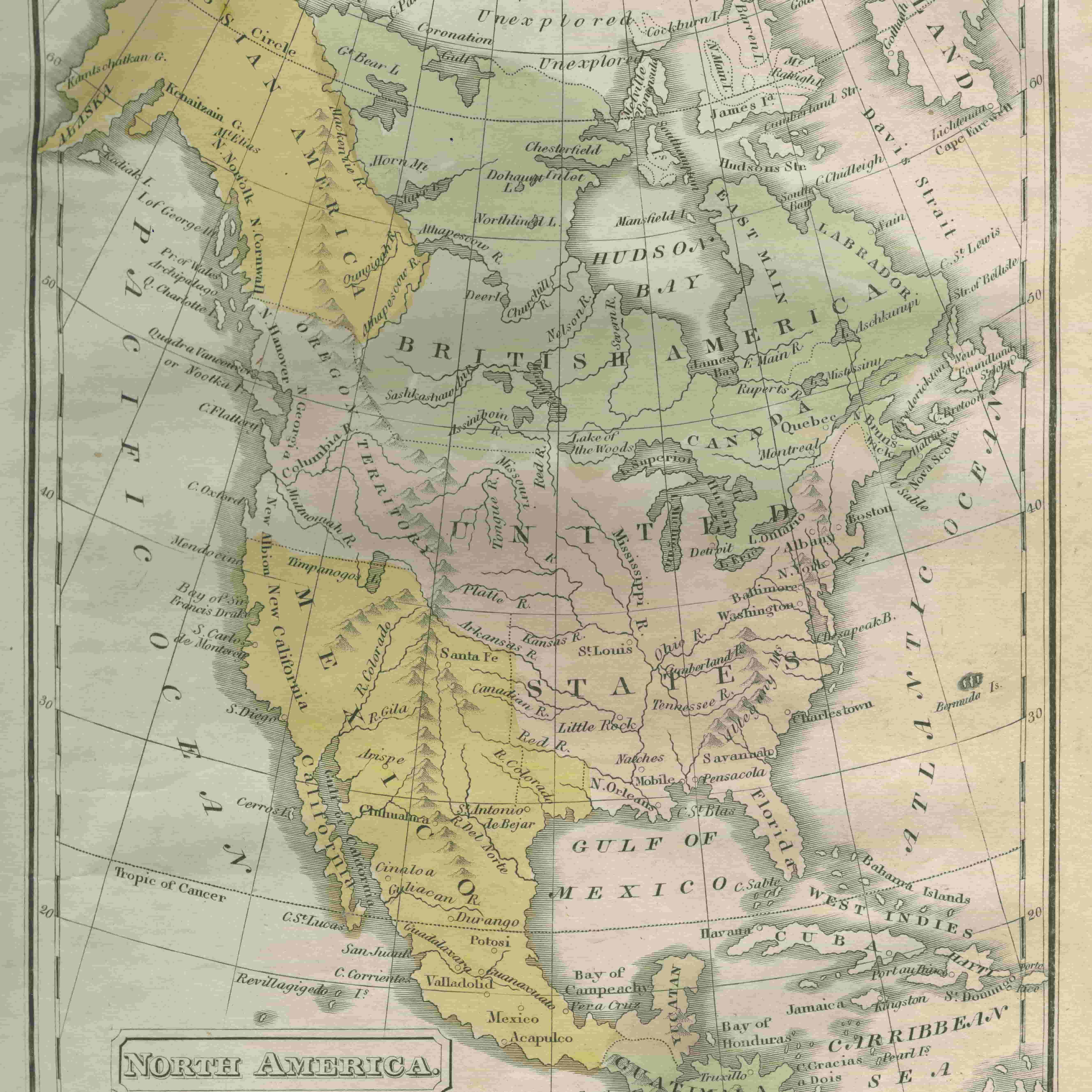 На портале «История РФ» карты Северо-Американских Штатов начала XIX века