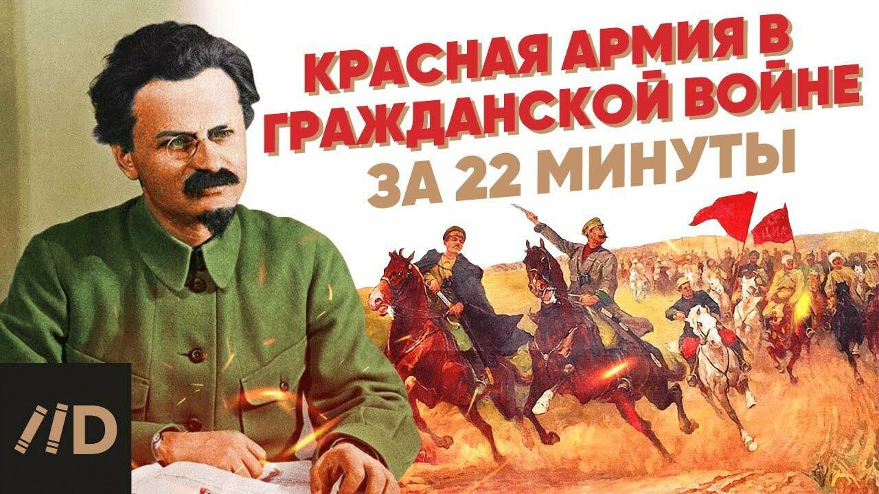 Красная армия в Гражданской войне за 22 минуты.