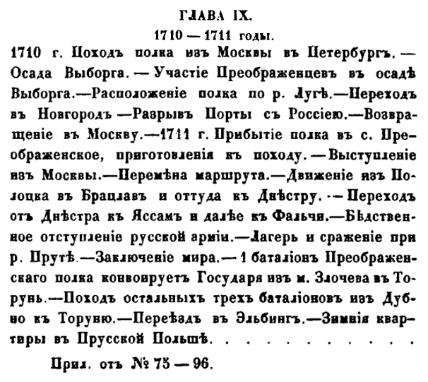 История Преображенского полка