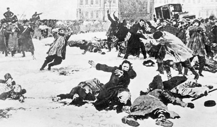  Расстрел мирной демонстрации. Санкт-Петербург, 9 января 1905 г. Архив ТАСС