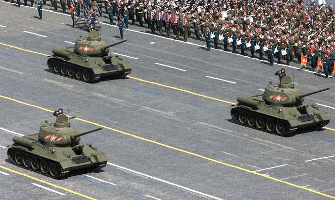 Легендарные танки Т-34 через 70 лет после окончания войны