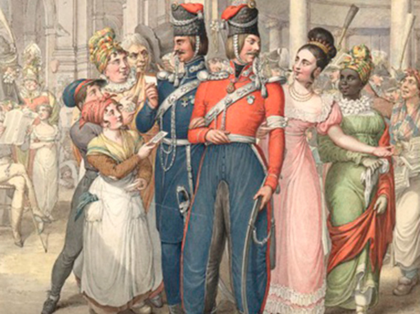Художник Г.Э. Опиц, Казаки в Париже. 1814 г