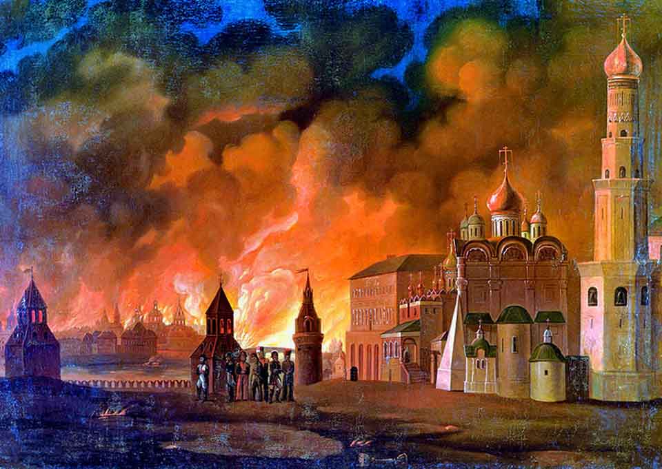 А.Ф. Смирнов. Пожар Москвы 15-18 сентября 1812 года после взятия города Наполеоном