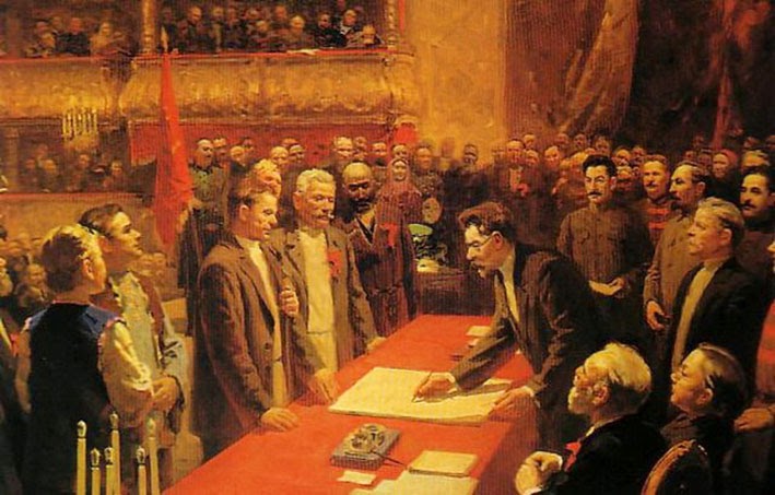 Степан Дудник. Подписание договора об образовании СССР.