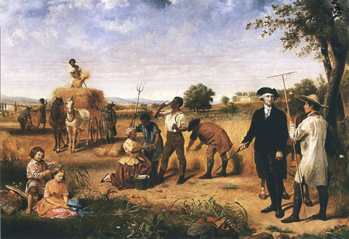 Юний Брутус Стернс. Джордж Вашингтон — фермер в Маунт-Верноне. 1851 год
