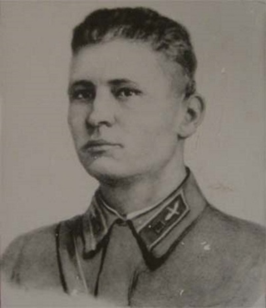 Младший лейтенант Степан Здоровцев, весна 1941 года. Рисунок с фотографии.