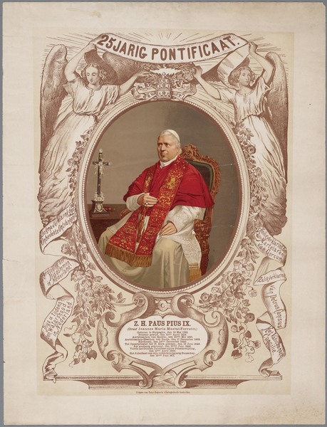 Папа Римский Пий IX, портрет с фотографии Пьера Пети, вторая половина XIX века